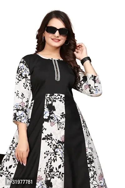 Elegant Crepe Printed Anarkali Gown for Women-thumb3