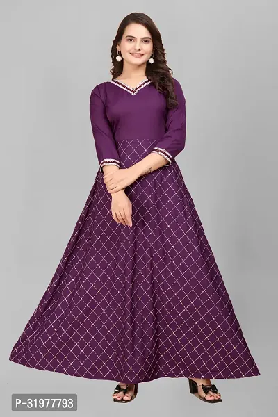 Trendy Crepe Embroidered Anarkali Gowns For Women-thumb4