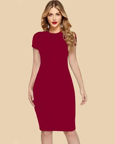 Trendy Bodycon Midi Dress