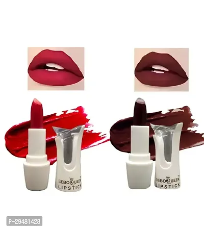 Soft Creamy Matte Lipstick Long Lasting  Pack of 2