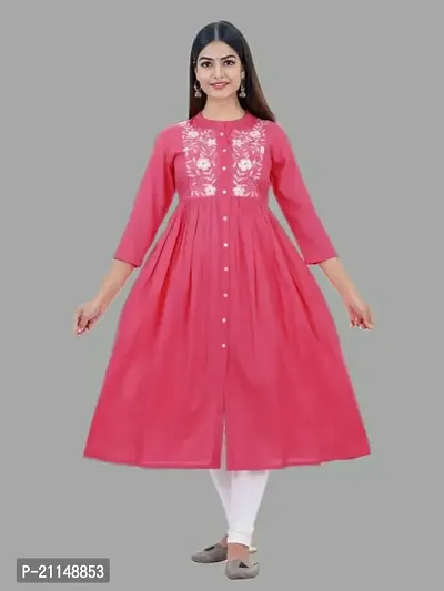 Rayon Embroidery Anarkali Kurta