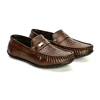 Steprite Brown Boys Kids Mocassion {90048-BROWN-11}-thumb1