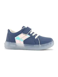 Comfotrable Navy Synthetic kids Velcro Sneakers For Boys and Girls-thumb2