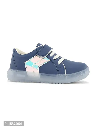 Comfotrable Navy Synthetic kids Velcro Sneakers For Boys and Girls-thumb3