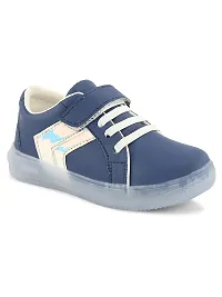 Comfotrable Navy Synthetic kids Velcro Sneakers For Boys and Girls-thumb3