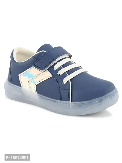 Comfotrable Navy Synthetic kids Velcro Sneakers For Boys and Girls-thumb4