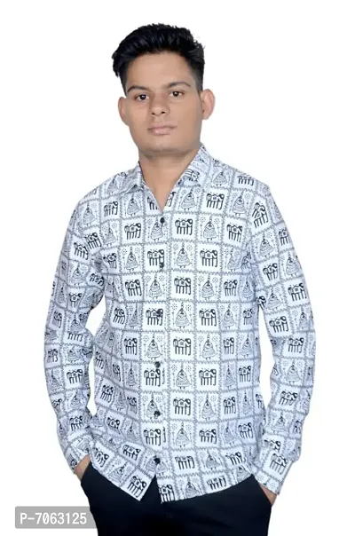 Trendy Cotton Blend Shirt for Men-thumb0
