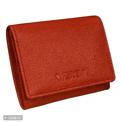 ABYS Genuine Leather Light Brown Card Holder||ATM Card Case for Men  Women (8548LB-A)-thumb0