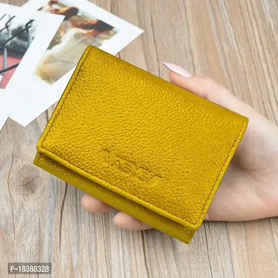 ABYS Genuine Leather Yellow Card Holder||ATM Card Case for Men  Women (8548YL-A)-thumb3