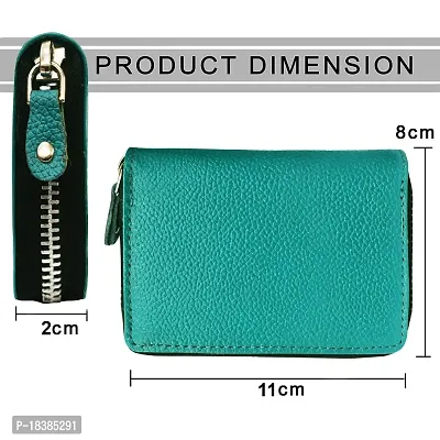 ABYS Genuine Leather Wallet for Women (Teal_8125TL)-thumb2