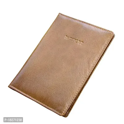 ABYS Genuine Leather Tan Passport Case||Passport Cover for Men  Women-thumb3