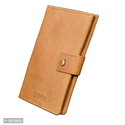 ABYS Genuine Leather Tan Men Wallet||Passport Cover||Purse||Passport Wallet||Card Holder||Passport Holder for 2 Passports-thumb5