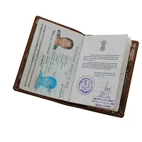 ABYS Genuine Leather Tan Passport Wallet||Passport Cover for Men  Women-thumb2