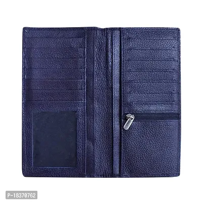 ABYS Genuine Leather Blue Women Wallet||Hand Bag||Clutch||Long Wallet