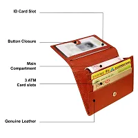 ABYS Genuine Leather Light Brown Card Holder||ATM Card Case for Men  Women (8548LB-A)-thumb3