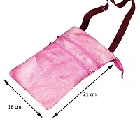 ABYS Genuine Leather White -Pink Sling  Crossbody Bag For Men And Women (1049WP-SA)-thumb2