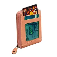 ABYS Genuine Leather Pink Card Wallet||Card Case||ID Case for Men  Women-thumb4