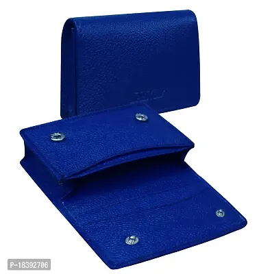 ABYS Genuine Leather Royal Blue Card Holder/Coin Purse/Wallet for Men  Women