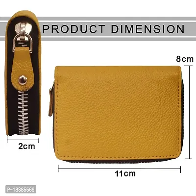 ABYS Genuine Leather Wallet for Women (Yellow_8125YL-BB)-thumb2