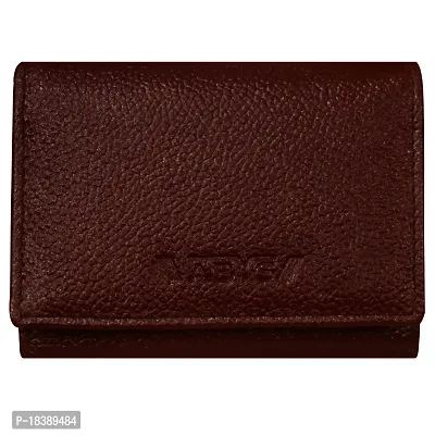 ABYS Genuine Leather Dark Brown Card Holder||ATM Card Case for Men  Women (8548DB-A)