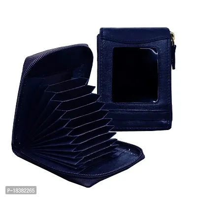 Leather Card Holder ID Window RFID Garzini - Magic Wallet Shop