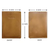 ABYS Genuine Leather Tan Passport Case||Passport Cover for Men  Women-thumb3