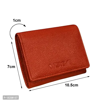 ABYS Genuine Leather Light Brown Card Holder||ATM Card Case for Men  Women (8548LB-A)-thumb5