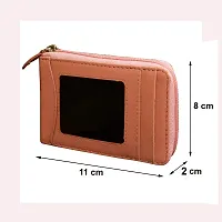 ABYS Genuine Leather Pink Card Wallet||Card Case||ID Case for Men  Women-thumb2