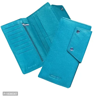 ABYS Genuine Leather Sky Blue Girl's,Purses  Clutches/Women's Wallets/Wallets, Card Cases  Money Organisers