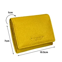 ABYS Genuine Leather Yellow Card Holder||ATM Card Case for Men  Women (8548YL-A)-thumb4