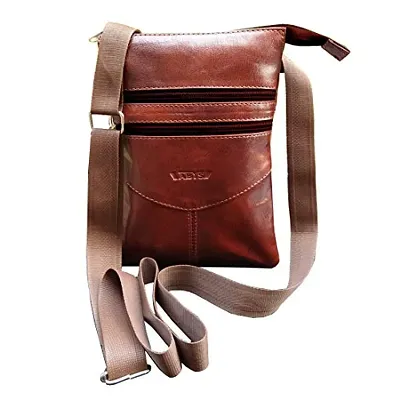 Mens Leather Sling Bag, Travel Document Holder, Sling Bag, Crossbody Bag  Men 