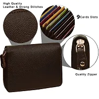 ABYS Genuine Leather Wallet||Card Holder for Women (8125) (Coffee Brown)-thumb3