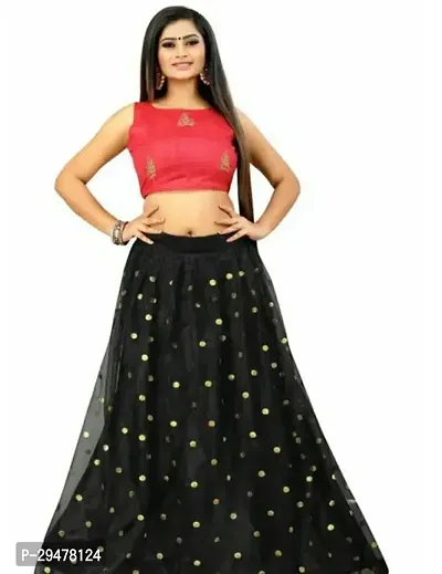 Stylish Multicoloured Stain Printed Lehenga Choli Set For Women-thumb0