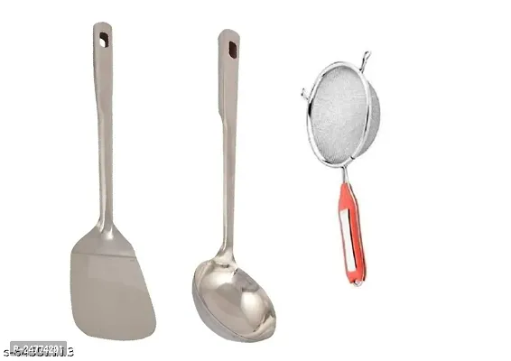 Palta - Chamcha - Soup_Stainless Steel_Baking Tools And Accessories Pack Of 3