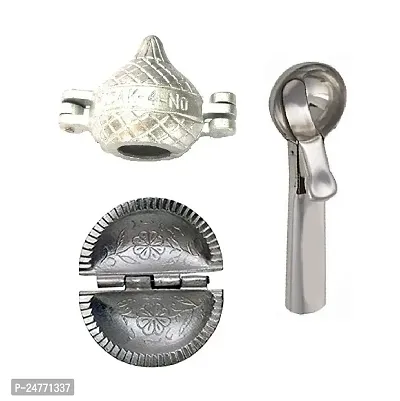 Modak-Gujiya-Ice Scoop_Aluminium_Baking Tools And Accessories Pack Of 3