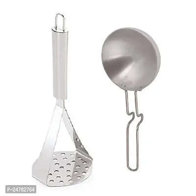 Ss Masher-Silver Tadka Panhellip;_Stainless Steel_Pressers And Mashers Pack Of 2-thumb0