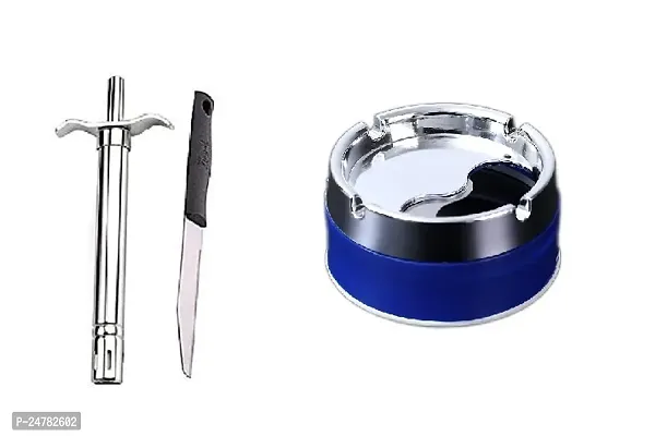 Lighter - Knife - Plastic Ash Tray_Stainless Steel_Kitchen Knives Pack Of 3