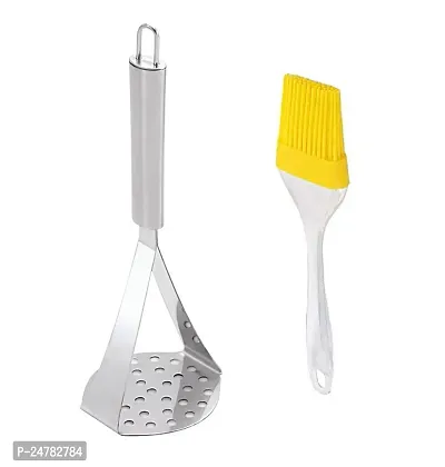 Ss Masher-Big Oil Brush Onlystainless Steel_Pressers And Mashers Pack Of 2-thumb0