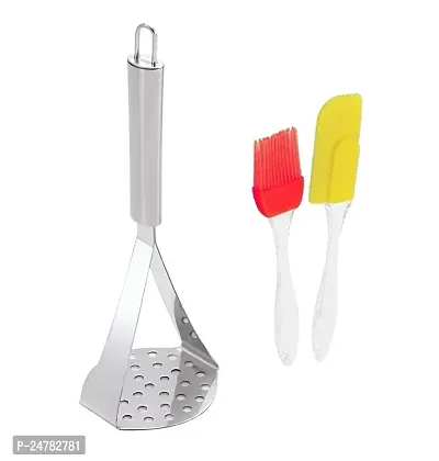 Ss Masher-Mini Spatula Set_Stainless Steel_Spatulas Pack Of 2