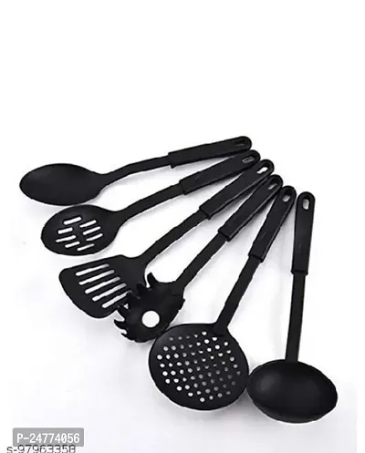 Black Palta Set_Plastic_Baking Tools And Accessories Pack Of 6-thumb0