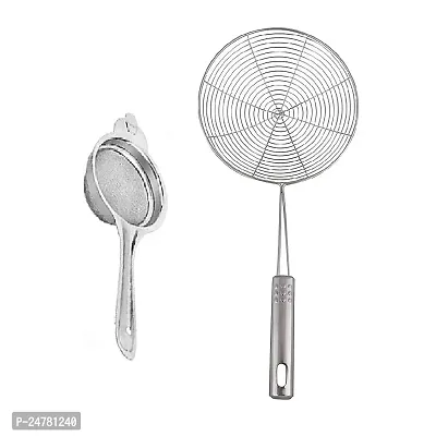 S Tea Strainer-Ss Jhara_Stainless Steel_Strainers And Sieves Pack Of 2-thumb0