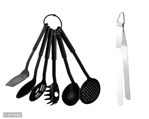 Black Palta-Chimta_Plastic_Baking Tools And Accessories Pack Of 2-thumb0