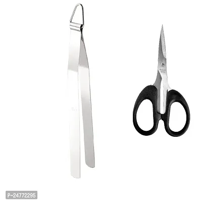 Chimta-Small Scissore_Stainless Steel_Baking Tools And Accessories Pack Of 2-thumb0