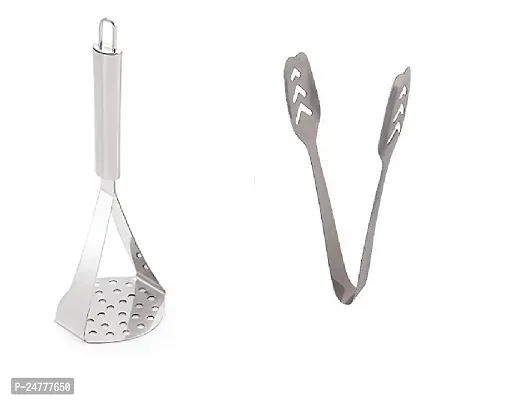 Big Masher - Momo Tong_Stainless Steel_Pressers And Mashers Pack Of 2