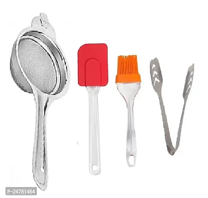 Tea-B Spatula Set-Momo Tong_Stainless Steel_Strainers And Sieves Pack Of 3