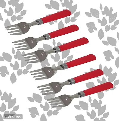 Handle Fork (6Pcs)_Stainless Steel_Meat Forks Pack Of 1-thumb0