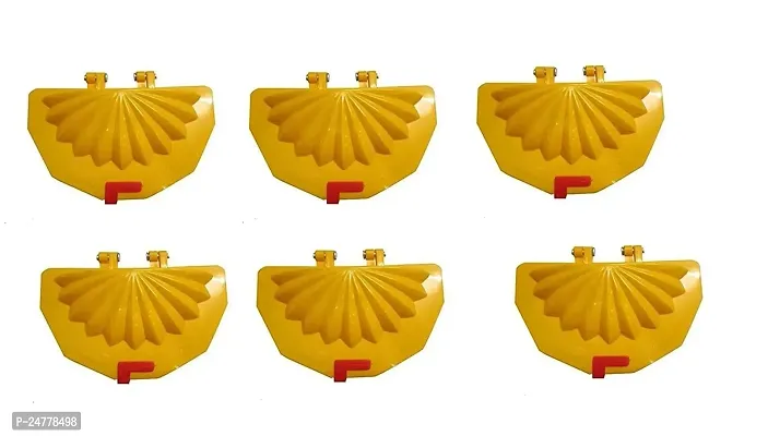 Plastic Gujiya 6 Pcs_Plastic_Baking Tools And Accessories Pack Of 6