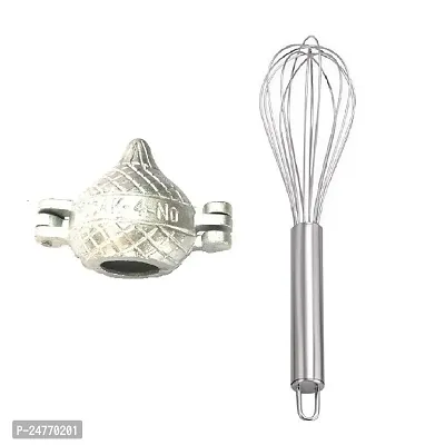 Modak-Whisk_Aluminium_Baking Tools And Accessories Pack Of 2