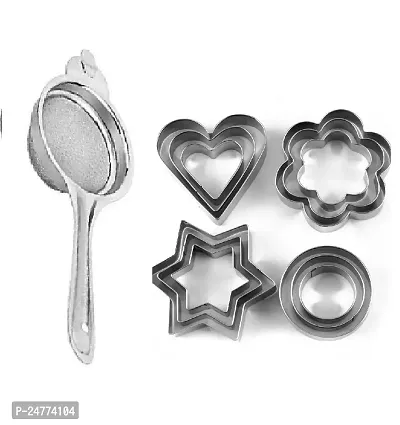 Tea-Cookie Cutter_Stainless Steel_Strainers And Sieves Pack Of 2