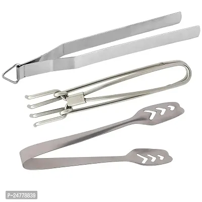 Chimta - Wire Pakkad - Momo Tong_Stainless Steel_Baking Tools And Accessories Pack Of 3-thumb0